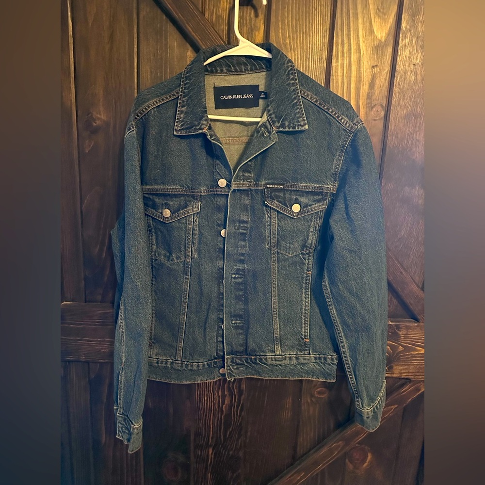 Calvin Klein denim jacket, unisex size medium